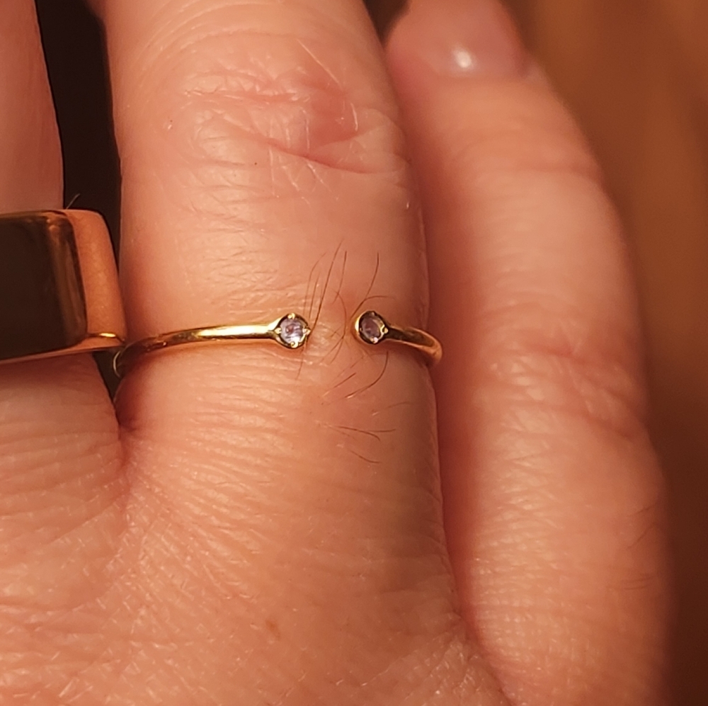 Ariel Gordon Dual Birthstone Alexandrite 14K Gold Ring